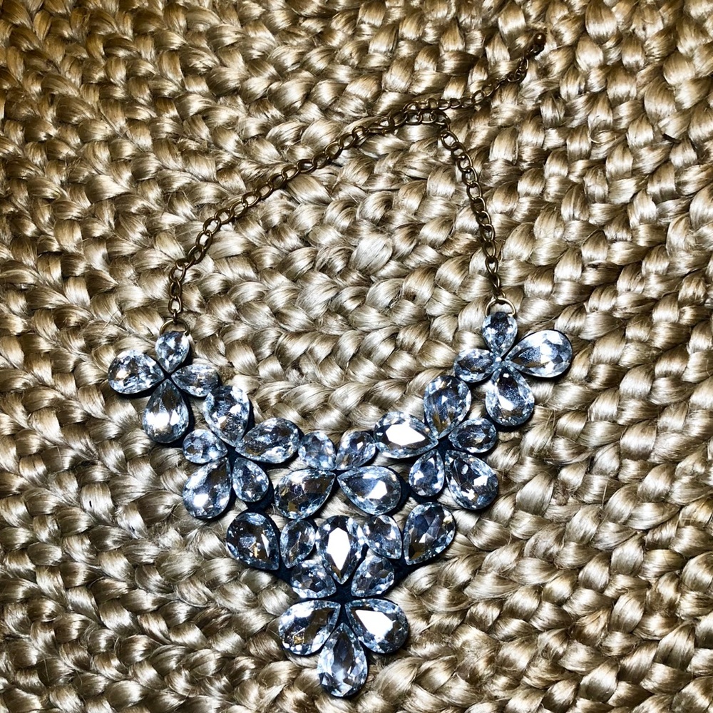 Costume Jewelry “diamond” necklace and bracelet.